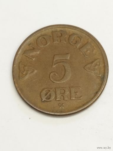 Норвегия 5 оре 1953