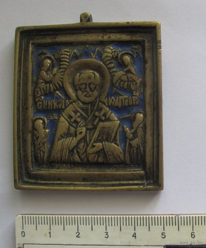 Икона с изображением Николая, пластика