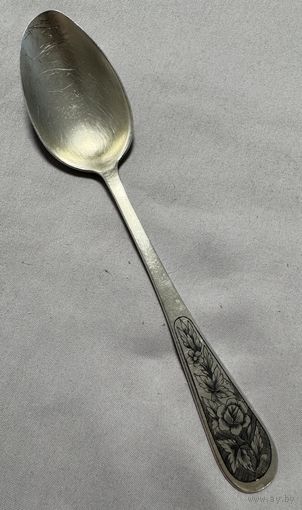 Ложка серебряная 875 пробы. СССР. "Северная Чернь" 1954г
