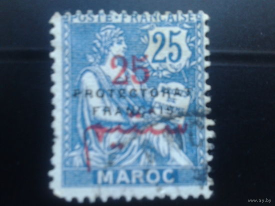 Марокко, Французская почта, 1914, Стандарт, надпечатка