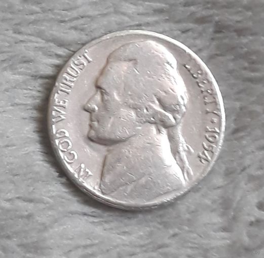 5 центов 1954 США МД Сан Франциско