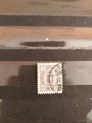 1889 Царская Россия Великое княжество Финляндское Мих 32 Аb герб (1-6)