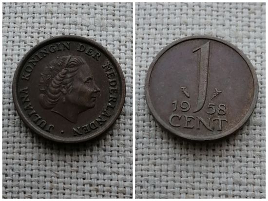 Нидерланды 1 цент 1958