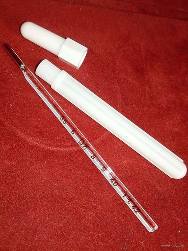 Градусник термометр ртутный человеческий в футляре