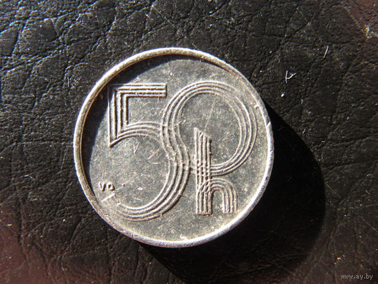 Чехия. 50 геллеров. 1993. С 20 копеек. Распродажа коллекции. Смотрите другие лоты.