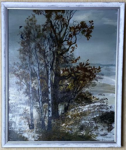 Картина Дедюли В.В. Осень на холсте в новой раме