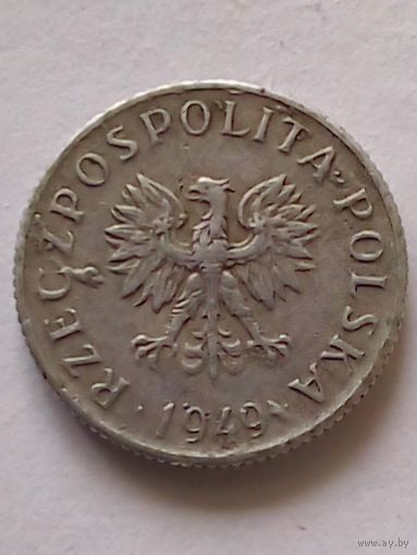 Польша 1 грош 1949 г
