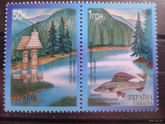 Украина 1999 Европа, заповедники** сцепка