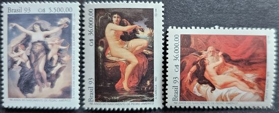 Бразилия 1993 Mi.2519-2521 Живопись Педро Америко **