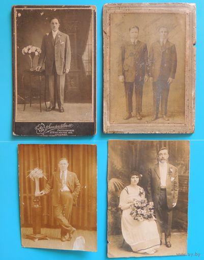 Фото "Эмигранты из Беларуси в Чикаго", (17*10 см), 1920-1930-е гг.