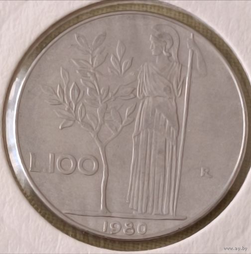 Италия. 100 лир 1980 года.