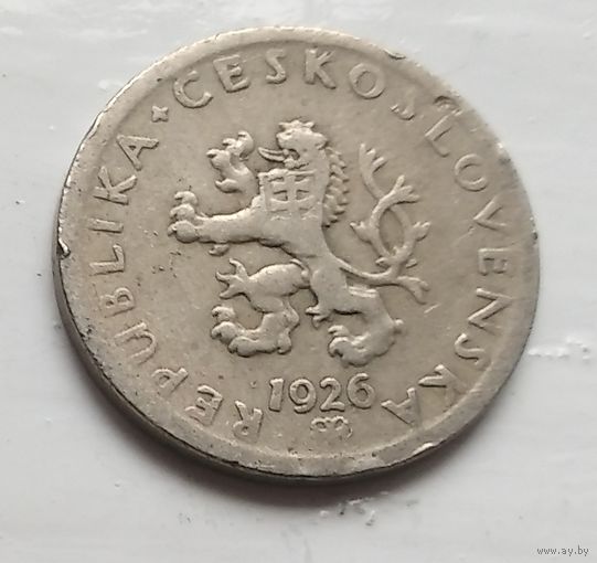 Чехословакия 20 геллеров, 1926 4-4-32