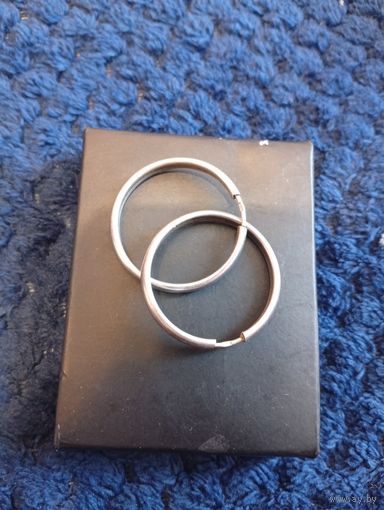 Серьги кольца 925, распродажа коллекции, с рубля