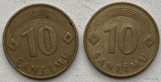 Латвия 10 сантимов 1992 г. Цена за 1 шт.