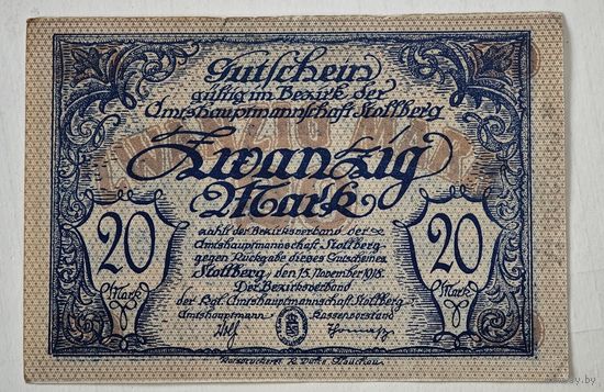 1918 год 20 марок  Германия