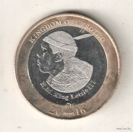 Лесото 5 малоти 2016 50 лет Независимости