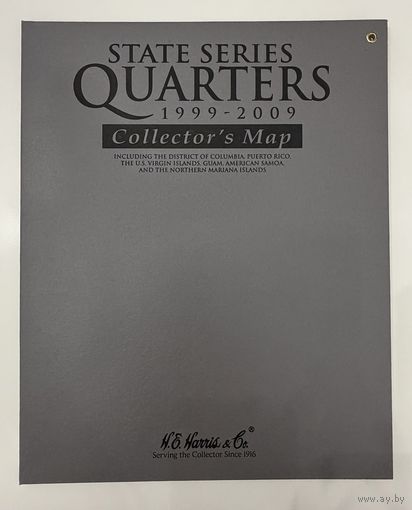 Карта коллекционера для квотеров  1999-2009 (Квотер)