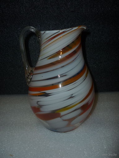 Кувшин Нёман. Цветное стекло. СССР