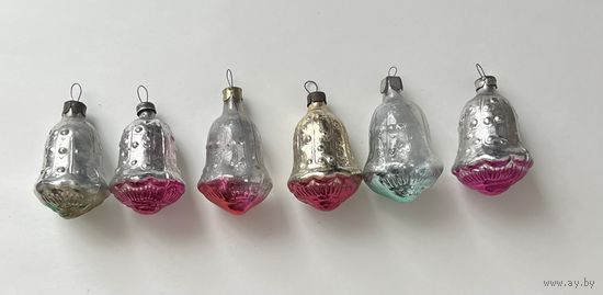 Елочные игрушки колокольчик СССР цена за единицу К.12