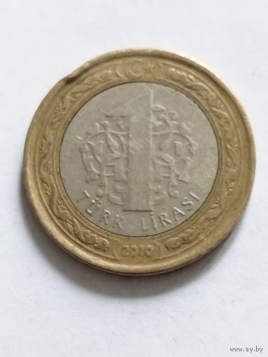 Турция 1 лира 2010
