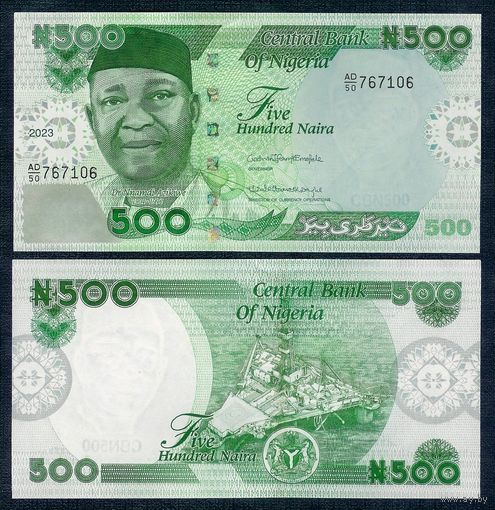 Нигерия 500 найра 2021-2023 год, UNC