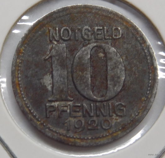 Германия 10 пфеннигов 1920 г г Кобленц Нотгельд