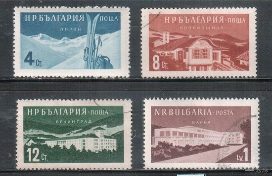Болгария-1958, (Мих.1069-1072) , гаш. , Курорты (полная серия)