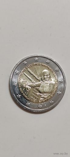 Греция 2 евро 2025 г. 200 лет со дня смерти Ласкарины Бубулины