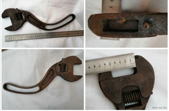 Разводной армейский или железнодорожный ключ. Как есть.