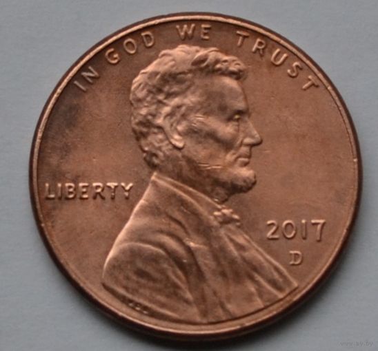 США, 1 цент 2017 г. D