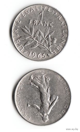 1 франк Франция 1965 год