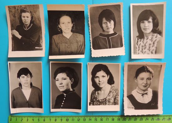 Фото "Женские портреты", Беларусь, 1950-1970-е гг., 8 шт.