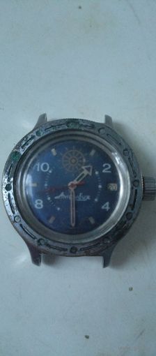 Часы Амфибия, противоударные, водонепроницаемые 200м