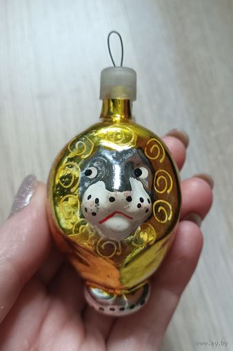 Елочные игрушки, стекло, лев
