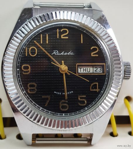 Часы "Ракета-Ролекс" циферблат люкс,Достойное состояние,отлично зайдут в коллекцию,За вашу цену!!