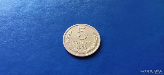 5 копеек 1973 год СССР (Состояние на фото)