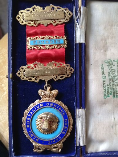 Великобритания. Масонский орден, серебро 0.925, эмаль, позолота