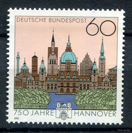 Германия - 1991г. - 750 лет Ганноверу - полная серия, MNH [Mi 1491] - 1 марка