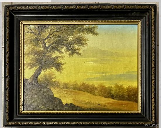 Скрипниченко Г.С Художник-сюрреалист, "белорусский Дали". "Верасень", 1989г. Холст, масло. Размер 39х30 см.