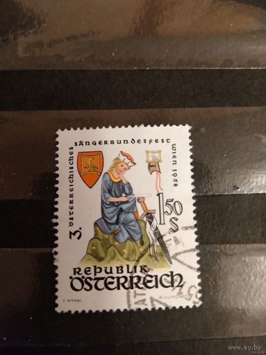 1958 Австрия национальный фестиваль Вена 1958 выпускалась одиночкой (2-11)