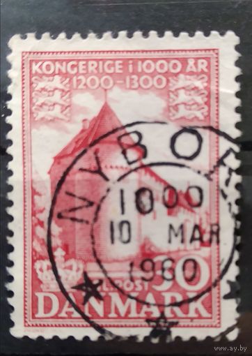 ДАНИЯ 1953-1955 Замок НЮБОРГ. ШТЕМПЕЛЬ НЮБОРГ \262фк\