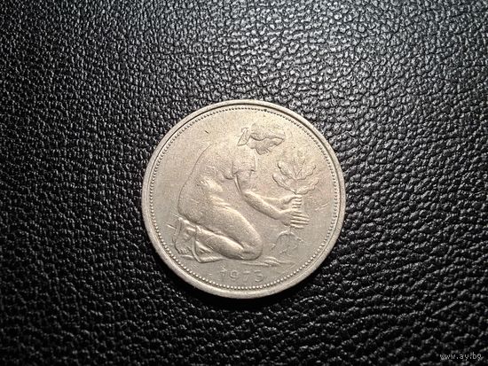 Германия 50 пфеннигов 1973 "G" - Карлсруэ