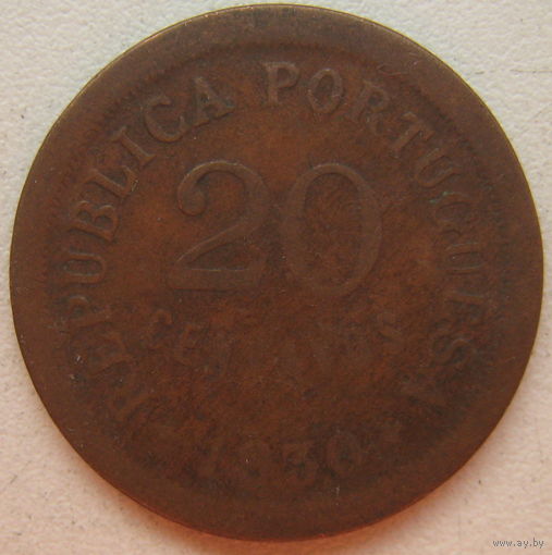 Кабо-Верде 20 сентаво 1930 г. Цена за 1 шт.