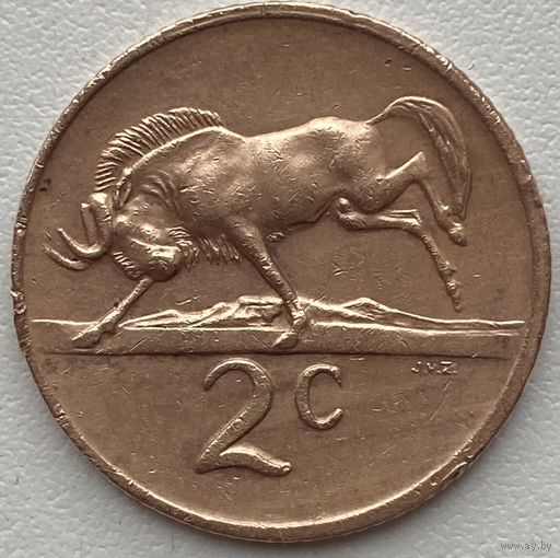 ЮАР 2 цента 1973 г.