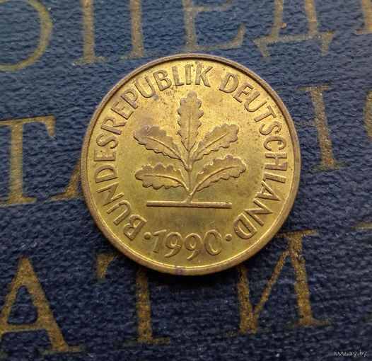 5 пфеннигов 1990 (F) Германия ФРГ #08