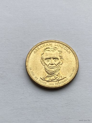 1 доллар, 16-й президент США Авраам Линкольн