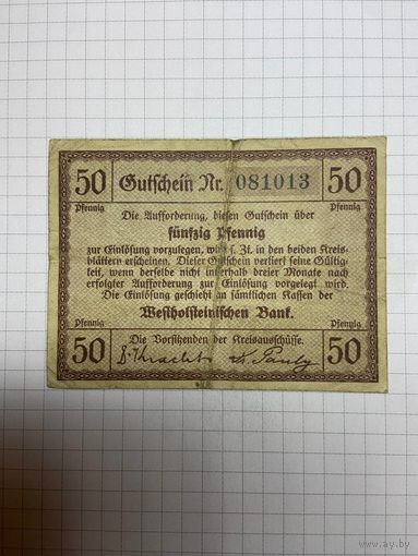 Нотгельд 50 пфеннигов (Германия Веймарская республика). -2612