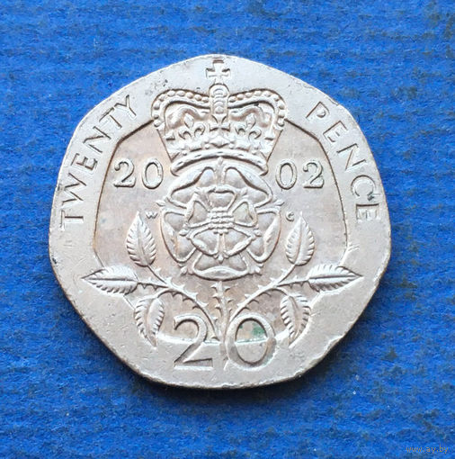 Великобритания 20 пенсов 2002