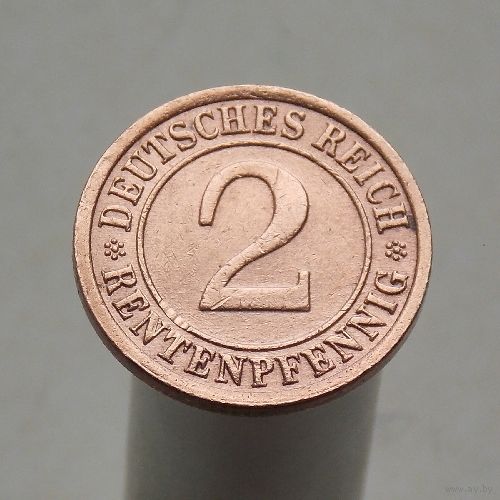 Германия 2 рейтенпфеннига 1924 F