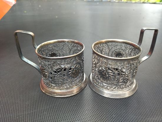 Подстаканники мельхиор